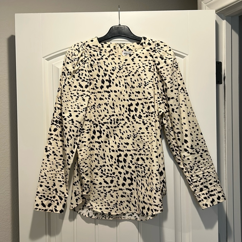 Hunter Bell animal print blouse